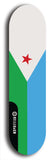 North American maple skateboard deck designed by underground artist BellyRash -- available in widths between 7.5 to 8.5 inches in both mellow concave and steep concave shapes. Artwork : 	Djibouti	flag skateboard deck