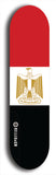 North American maple skateboard deck designed by underground artist BellyRash -- available in widths between 7.5 to 8.5 inches in both mellow concave and steep concave shapes. Artwork : 	Egypt	flag skateboard deck
