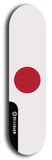 North American maple skateboard deck designed by underground artist BellyRash -- available in widths between 7.5 to 8.5 inches in both mellow concave and steep concave shapes. Artwork : 	Japan	flag skateboard deck