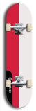 North American maple skateboard deck designed by underground artist BellyRash -- available in widths between 7.5 to 8.5 inches in both mellow concave and steep concave shapes. Artwork : 	Poland	flag skateboard deck