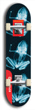 Limited edition, North American maple skateboard deck designed by underground artist BellyRash -- available in widths 7.5 to 8.5 inches in both mellow concave and steep concave shapes. Artwork: Five A.I. generated