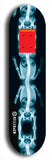 Limited edition, North American maple skateboard deck designed by underground artist BellyRash -- available in widths 7.5 to 8.5 inches in both mellow concave and steep concave shapes. Artwork: Five A.I. generated