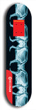 Limited edition, North American maple skateboard deck designed by underground artist BellyRash -- available in widths 7.5 to 8.5 inches in both mellow concave and steep concave shapes. Artwork: Five A.I. generated
