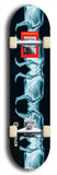 Limited edition, North American maple skateboard deck designed by underground artist BellyRash -- available in widths 7.5 to 8.5 inches in both mellow concave and steep concave shapes. Artwork: Five A.I. generated