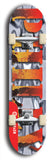 Jawn brand North American maple skateboard deck designed by underground artist BellyRash -- available in widths between 7.5 to 8.5 inches in both mellow concave and steep concave shapes.