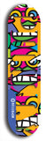 Jawn brand North American maple skateboard deck designed by underground artist BellyRash -- available in widths between 7.5 to 8.5 inches in both mellow concave and steep concave shapes.
