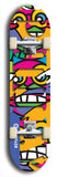Jawn brand North American maple skateboard deck designed by underground artist BellyRash -- available in widths between 7.5 to 8.5 inches in both mellow concave and steep concave shapes.