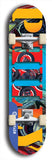 Jawn brand North American maple skateboard deck designed by underground artist BellyRash -- available in widths between 7.5 to 8.5 inches in both mellow concave and steep concave shapes.