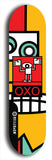 OXO #10: Limited Edition, Black Logo Skateboard Deck