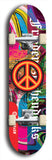 Friedenszeichen #3: Limited Edition, Red Logo Skateboard Deck