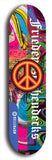 Friedenszeichen #3: Limited Edition, Blue Logo Skateboard Deck