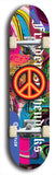 Friedenszeichen #3: Limited Edition, Blue Logo Skateboard Deck