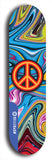 Friedenszeichen #4: Limited Edition, Blue Logo Skateboard Deck
