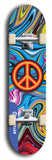 Friedenszeichen #4: Limited Edition, Blue Logo Skateboard Deck