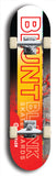 North American maple skateboard deck designed by underground artist BellyRash -- available in widths between 7.5 to 8.5 inches in both mellow concave and steep concave shapes. Artwork: street art and street artist and the BellyRash Blunt Blank skateboard deck logo