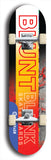 North American maple skateboard deck designed by underground artist BellyRash -- available in widths between 7.5 to 8.5 inches in both mellow concave and steep concave shapes. Artwork: street art and street artist and the BellyRash Blunt Blank skateboard deck logo