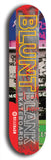 North American maple skateboard deck designed by underground artist BellyRash -- available in widths between 7.5 to 8.5 inches in both mellow concave and steep concave shapes. Artwork: street art and street artist and the BellyRash Blunt Blank skateboard deck logo