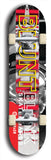North American maple skateboard deck designed by underground artist BellyRash -- available in widths between 7.5 to 8.5 inches in both mellow concave and steep concave shapes. Artwork: street art and street artist and the BellyRash Blunt Blank skateboard deck logo