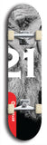 Twenty-One #1: Limited Edition, Red Logo Skateboard Deck
