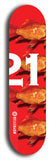 Twenty-One #10: Limited Edition, Red Logo Skateboard Deck