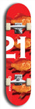 Twenty-One #10: Limited Edition, Red Logo Skateboard Deck