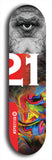 Twenty-One #4: Limited Edition, Red Logo Skateboard Deck