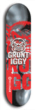Grunt Iggy #24: Limited Edition, Red Logo Skateboard Deck