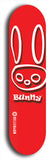 Bunny #3: Red Logo Skateboard Deck