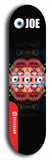 Skateboard deck: Limited edition, North American maple skateboard deck designed by underground artist BellyRash - available widths 7.5 to 8.5 inches in both mellow concave and steep concave shapes. Artwork: EYEBALL JOE logo brand popsicle-shaped deck