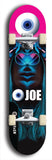 Skateboard deck: Limited edition, North American maple skateboard deck designed by underground artist BellyRash - available widths 7.5 to 8.5 inches in both mellow concave and steep concave shapes. Artwork: EYEBALL JOE logo brand popsicle-shaped deck