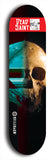 Skateboard deck: Limited edition, North American maple skateboard deck designed by underground artist BellyRash - available widths 7.5 to 8.5 inches in both mellow concave and steep concave shapes. Artwork: DEAD SAINT logo brand popsicle-shaped deck