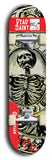 Skateboard deck: Limited edition, North American maple skateboard deck designed by underground artist BellyRash - available widths 7.5 to 8.5 inches in both mellow concave and steep concave shapes. Artwork: DEAD SAINT logo brand popsicle-shaped deck
