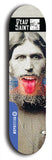 Skateboard deck: Limited edition, North American maple skateboard deck designed by underground artist BellyRash - available widths 7.5 to 8.5 inches in both mellow concave and steep concave shapes. Artwork: DEAD SAINT logo brand popsicle-shaped deck