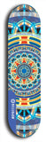 Skateboard deck: Limited edition, North American maple skateboard deck designed by underground artist BellyRash - available widths 7.5 to 8.5 inches in both mellow concave and steep concave shapes. Artwork: DHARMAMECHANIC logo brand popsicle-shaped deck