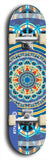 Skateboard deck: Limited edition, North American maple skateboard deck designed by underground artist BellyRash - available widths 7.5 to 8.5 inches in both mellow concave and steep concave shapes. Artwork: DHARMAMECHANIC logo brand popsicle-shaped deck