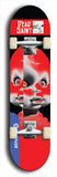 Skateboard deck: Limited edition, North American maple skateboard deck designed by underground artist BellyRash - available widths 7.5 to 8.5 inches in both mellow concave and steep concave shapes. Artwork: DEAD SAINT logo brand popsicle-shaped deck