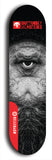 Skateboard deck: Limited edition, North American maple skateboard deck designed by underground artist BellyRash -- available in widths 7.5 to 8.5 inches in both mellow concave and steep concave shapes. Artwork: BUTTUGLY MONSTERS brand popsicle-shaped skateboard deck with monster in background.