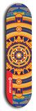 Skateboard deck: Limited edition, North American maple skateboard deck designed by underground artist BellyRash - available widths 7.5 to 8.5 inches in both mellow concave and steep concave shapes. Artwork: DHARMAMECHANIC logo brand popsicle-shaped deck