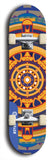 Skateboard deck: Limited edition, North American maple skateboard deck designed by underground artist BellyRash - available widths 7.5 to 8.5 inches in both mellow concave and steep concave shapes. Artwork: DHARMAMECHANIC logo brand popsicle-shaped deck