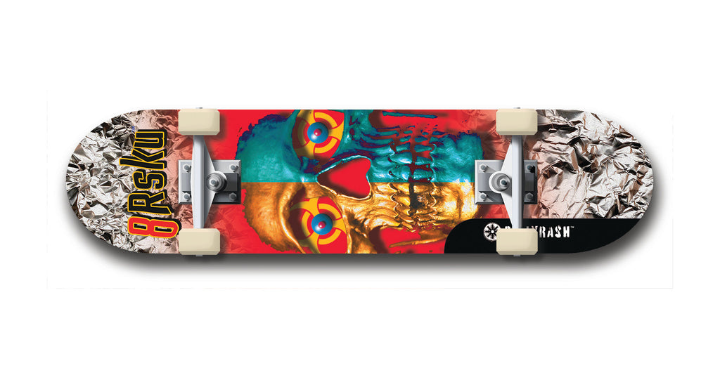 8Rsku #6: Limited Edition, Black Logo Skateboard Deck