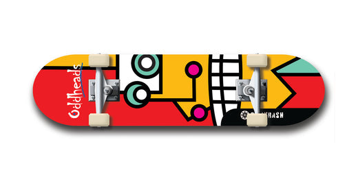 Oddheads #13: Limited Edition, Black Logo Skateboard Deck