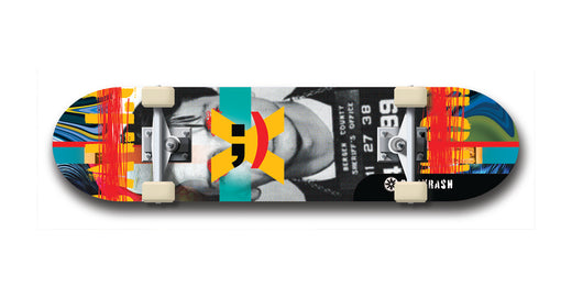 X;) #13: Limited Edition, Black Logo Skateboard Deck