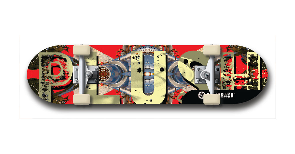 Plush #60: Limited Edition, Black Logo Skateboard Deck