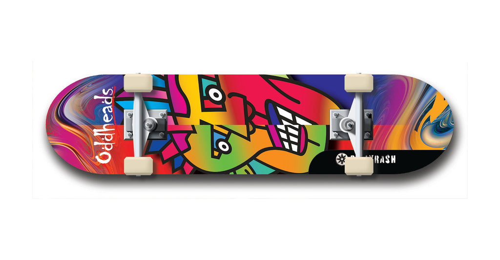 Order Oddheads #19: Black Logo Skateboard Deck