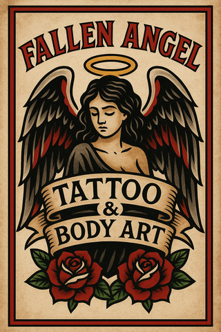 Fallen Angel Tattoo & Body Art: Limited Edition Skateboard Deck