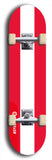 North American maple skateboard deck designed by underground artist BellyRash -- available in widths between 7.5 to 8.5 inches in both mellow concave and steep concave shapes. Artwork : 	Austria	flag skateboard deck																				