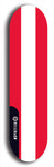 North American maple skateboard deck designed by underground artist BellyRash -- available in widths between 7.5 to 8.5 inches in both mellow concave and steep concave shapes. Artwork : 	Austria	flag skateboard deck																				