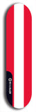 North American maple skateboard deck designed by underground artist BellyRash -- available in widths between 7.5 to 8.5 inches in both mellow concave and steep concave shapes. Artwork : 	Austria	flag skateboard deck																				