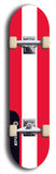 North American maple skateboard deck designed by underground artist BellyRash -- available in widths between 7.5 to 8.5 inches in both mellow concave and steep concave shapes. Artwork : 	Austria	flag skateboard deck																				