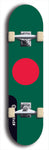 North American maple skateboard deck designed by underground artist BellyRash -- available in widths between 7.5 to 8.5 inches in both mellow concave and steep concave shapes. Artwork : 	Bangladesh	flag skateboard deck																				